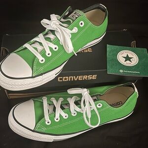 Converse All Star Low Green Athletic Shoes FNBO Shoes FNB Men’s 10 Womens 12 Box